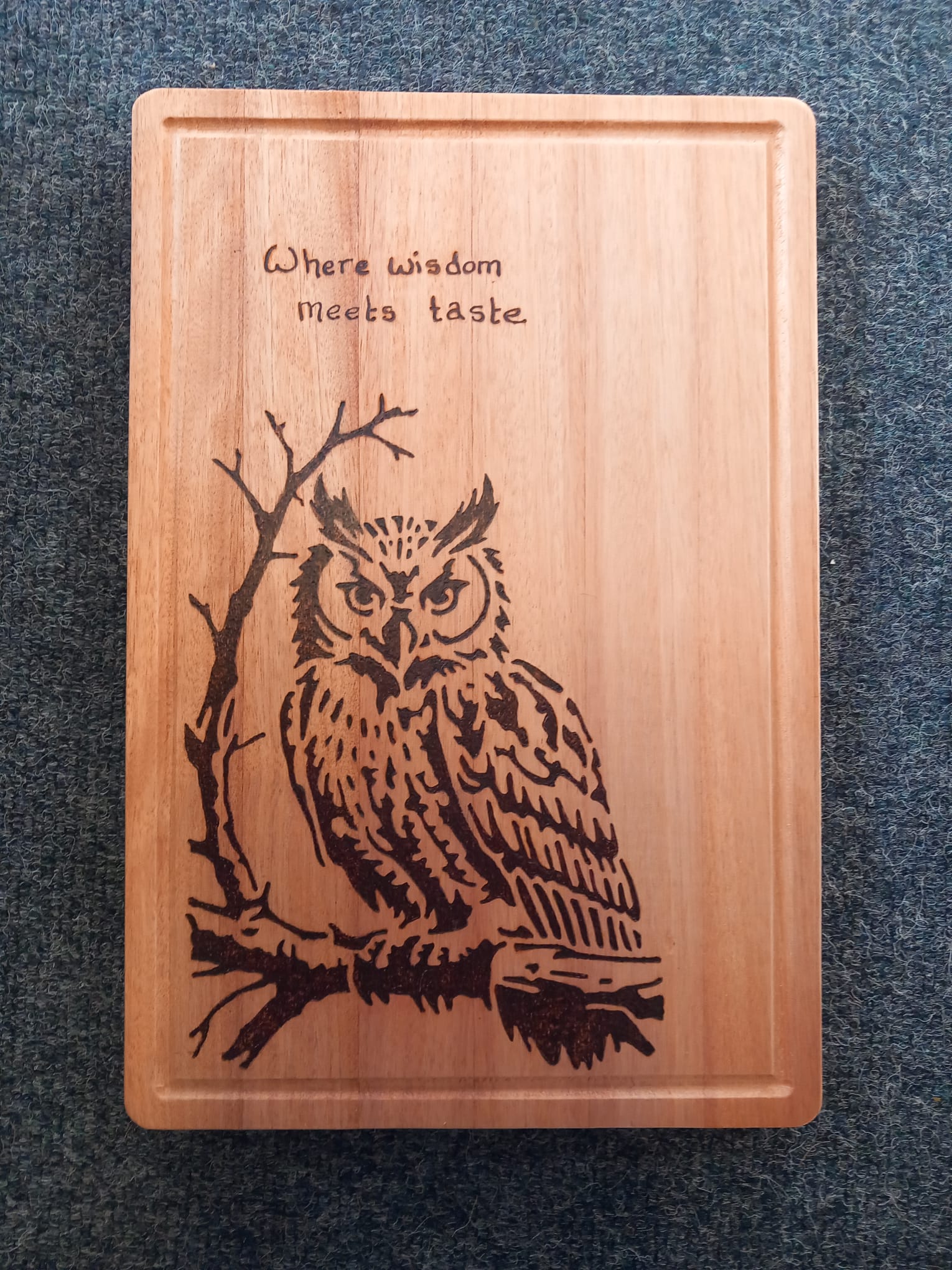Chopping Board Owl